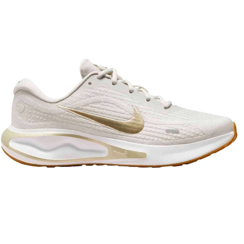 NIKE Journey Run (FJ7765-003) Women's Size 8 white/gold